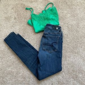 American Eagle Hi-Rise Jegging Super Stretch Size 2 Short